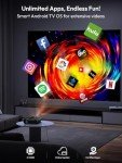 4K Smart Projector with WiFi and Bluetooth