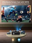 4K Smart Projector with WiFi and Bluetooth