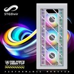 White Gaming PC Bundle with 24" Monitor and Ryzen 3