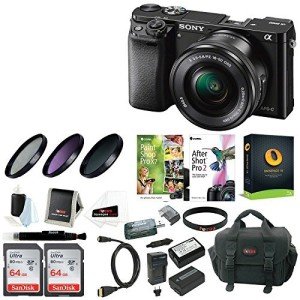 Sony Alpha a6000 Mirrorless Camera Bundle with Lens