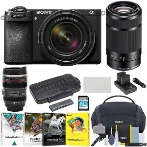 Sony Alpha 6700 Mirrorless Camera with Lenses