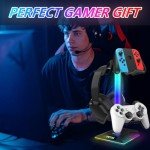 RGB Gaming Headphone Stand with USB Ports