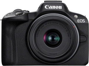 EOS R50 Mirrorless Camera with RF-S 18-45mm Lens