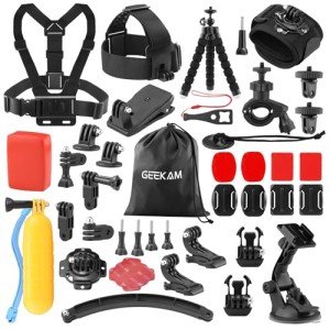 Action Camera Accessories Kit for GoPro & More