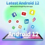 PRITOM 10" Android 12 Tablet with Quad Core