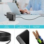 Universal 12V 3A Power Supply Adapter for Electronics