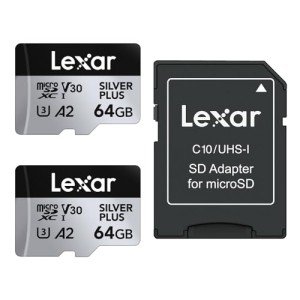 Lexar 64GB Micro SD Card 2-Pack - High Speed