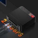 BOSGAME Ryzen Mini PC with Dual LAN Ports