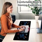 Gaming Mouse Pad with Non-Slip Rubber Base