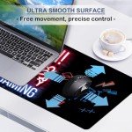 Gaming Mouse Pad with Non-Slip Rubber Base