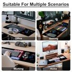 Gaming Mouse Pad with Non-Slip Rubber Base