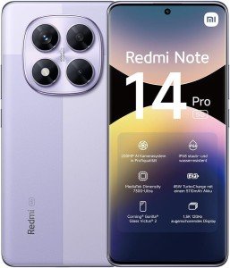 Xiaomi Redmi Note 14 Pro 5G Smartphone - Lavender