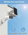 ANRAN 2K Wireless Solar Security Camera with Night Vision