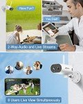 ANRAN 2K Wireless Solar Security Camera with Night Vision