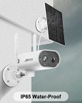 ANRAN 2K Wireless Solar Security Camera with Night Vision