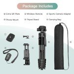Victiv 67.7" Lightweight Camera Tripod for Smartphones