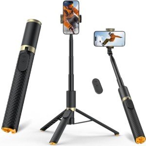 62" All-in-One Selfie Stick and Tripod Stand