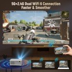 4K Smart Movie Projector with WiFi & Bluetooth