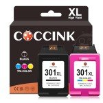 COCCINK 301XL High Yield Ink Cartridges Combo