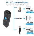 Portable Mini Bluetooth Barcode Scanner - 3-in-1