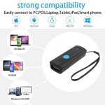 Portable Mini Bluetooth Barcode Scanner - 3-in-1