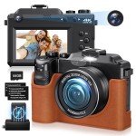 4K 64MP Vlog Camera with Case and Accessories