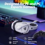 NUBWO Wireless Gaming Headset with Noise Canceling