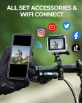 4K Dual Screen Action Camera with Accessories Kit