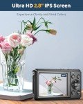 64MP 4K Compact Camera for Vlogging and Photography
