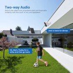 Solar-Powered 1080P Security Camera with AI Detection