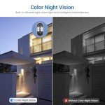 Solar-Powered 1080P Security Camera with AI Detection