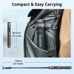 ATUMTEK 1.3m Selfie Stick Tripod with Bluetooth Remote