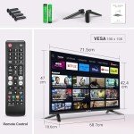 TeeView 32" Full HD Smart TV with Dolby Audio