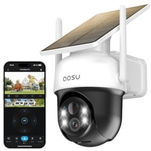 AOSU 2K WiFi Outdoor Solar Security Camera