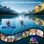 4K Vlogging Camcorder with Wireless Microphone & Remote