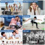 4K Vlogging Camcorder with Wireless Microphone & Remote