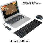 4-Port Ultra Slim USB Hub & Splitter