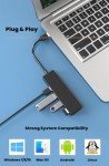 4-Port Ultra Slim USB Hub & Splitter