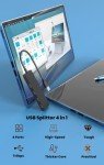 4-Port Ultra Slim USB Hub & Splitter