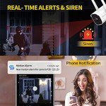Septekon 2K Wireless Outdoor Security Camera with Night Vision