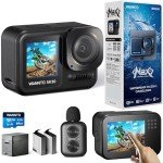 WANNTO 5K Waterproof Action Camera with Dual Screen