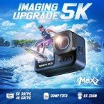WANNTO 5K Waterproof Action Camera with Dual Screen