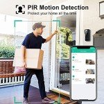 XTU 2K HD Wireless WiFi Video Doorbell Camera