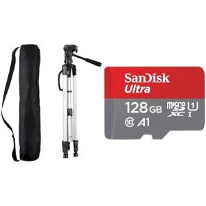60-Inch Lightweight Tripod with 128GB microSD Card