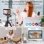 Nsyee 4K 64MP Autofocus Video Camera, White