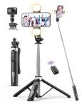 53” Selfie Stick Tripod with Remote & Light