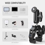 NEEWER Super Clamp with Dual Ballhead Magic Arm