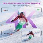 4K 64MP Digital Camera for Vlogging and Photography