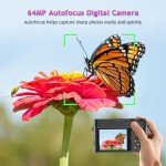 4K 64MP Digital Camera for Vlogging and Photography