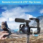 4K Dual Lens Camcorder with Night Vision & Wifi